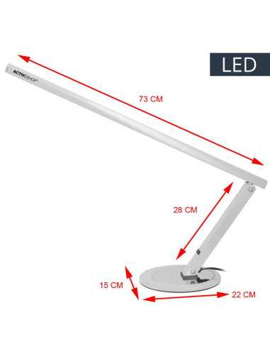 Schlanke LED-Schreibtischlampe aus Aluminium