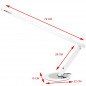 Lampe Table Manucure Slim 20W blanche