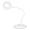 LED ring lamp snake on the desk white