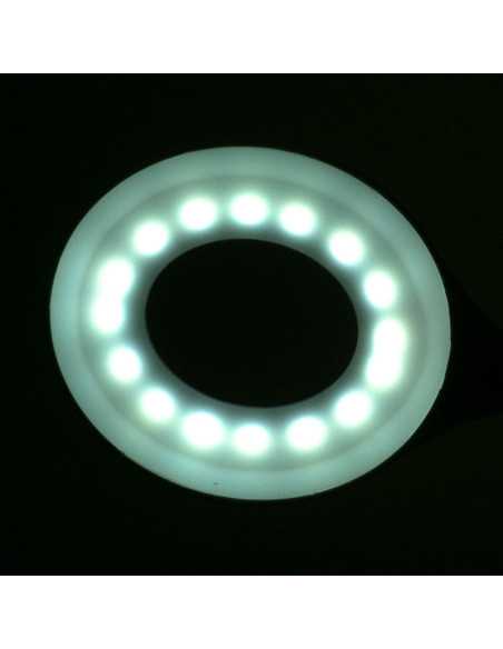 LED ring lamp snake on the desk white