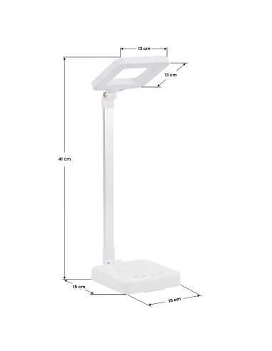 Lampe de bureau Elegante led carré 804
