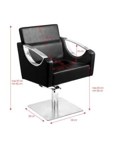 Sillón de peluquería talin negro 
