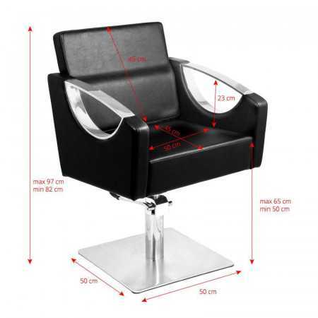 FAUTEUIL DE COIFFURE TALIN NOIR 