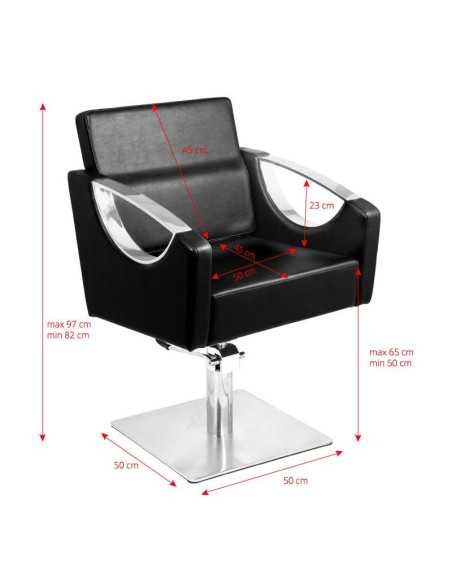 Sillón de peluquería talin negro 