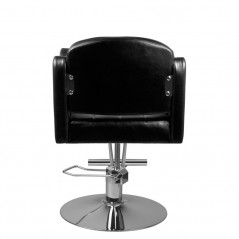 Black calabrian hairdressing chair 