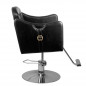 Black calabrian hairdressing chair
