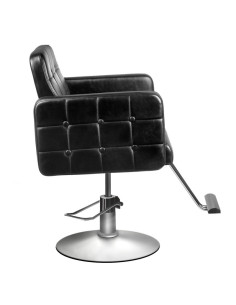 Fauteuil coiffure calabre noir carré {attributes} 2