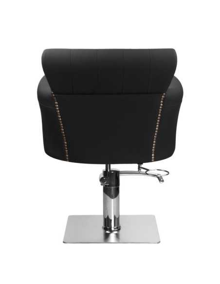 Sillón de peluquería acolchado alberto negro 