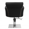 Padded hairdressing chair alberto black 