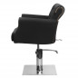 Padded hairdressing chair alberto black