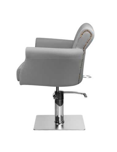 Sedia da parrucchiere imbottita alberto grey 