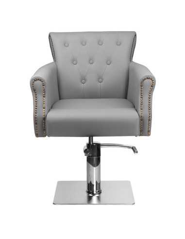 Sedia da parrucchiere imbottita alberto grey 