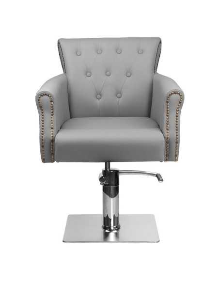Padded hairdressing chair alberto gray 