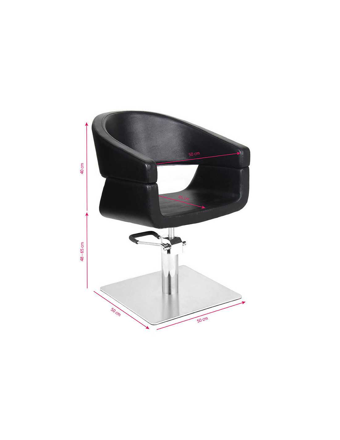 Black hairdressing chair sml {attributes}