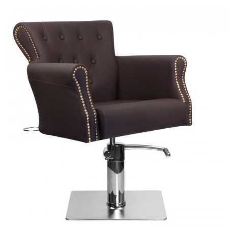 Fauteuil de coiffure marron {attributes}