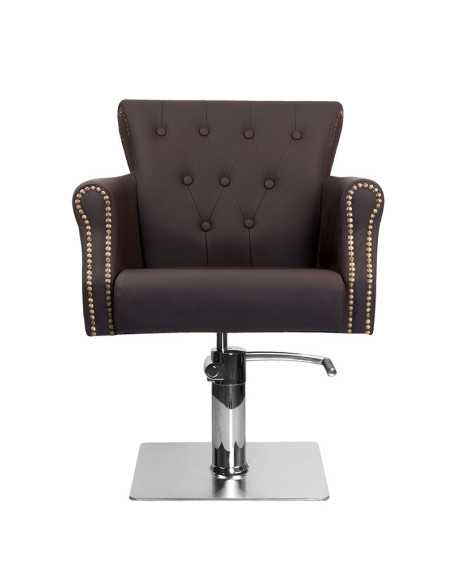 Sillón de peluquería marrón 