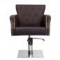 Brown hairdressing chair