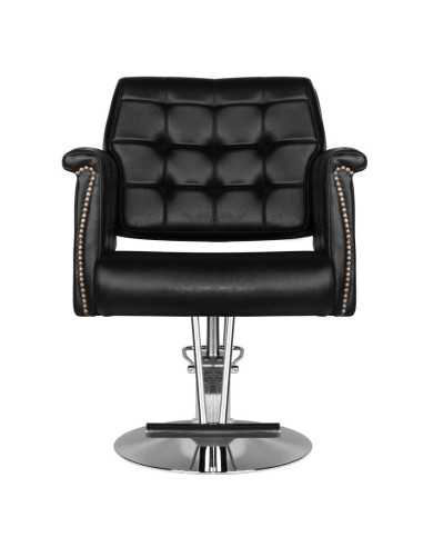 Sedia stile pavimentata nera 