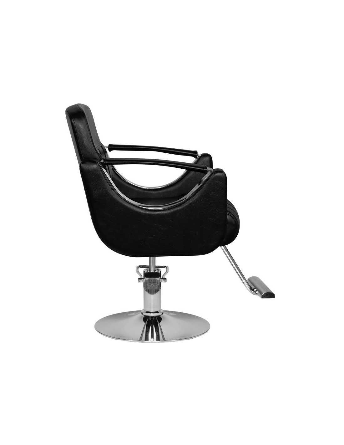 Rovigo black hairdressing chair {attributes}