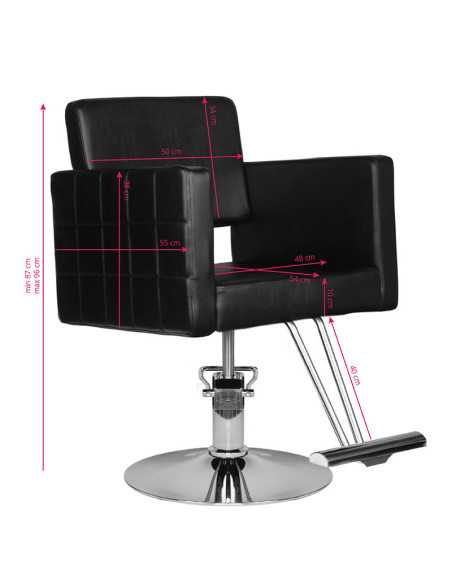 Sillón de estilo cassoria negro 