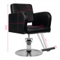 Black ragusa hairdressing chair