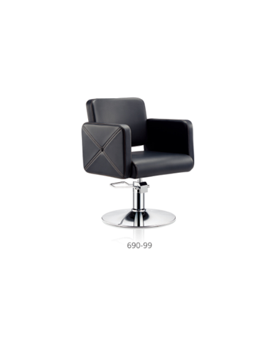 Brescia schwarzer Friseurstuhl {attributes}