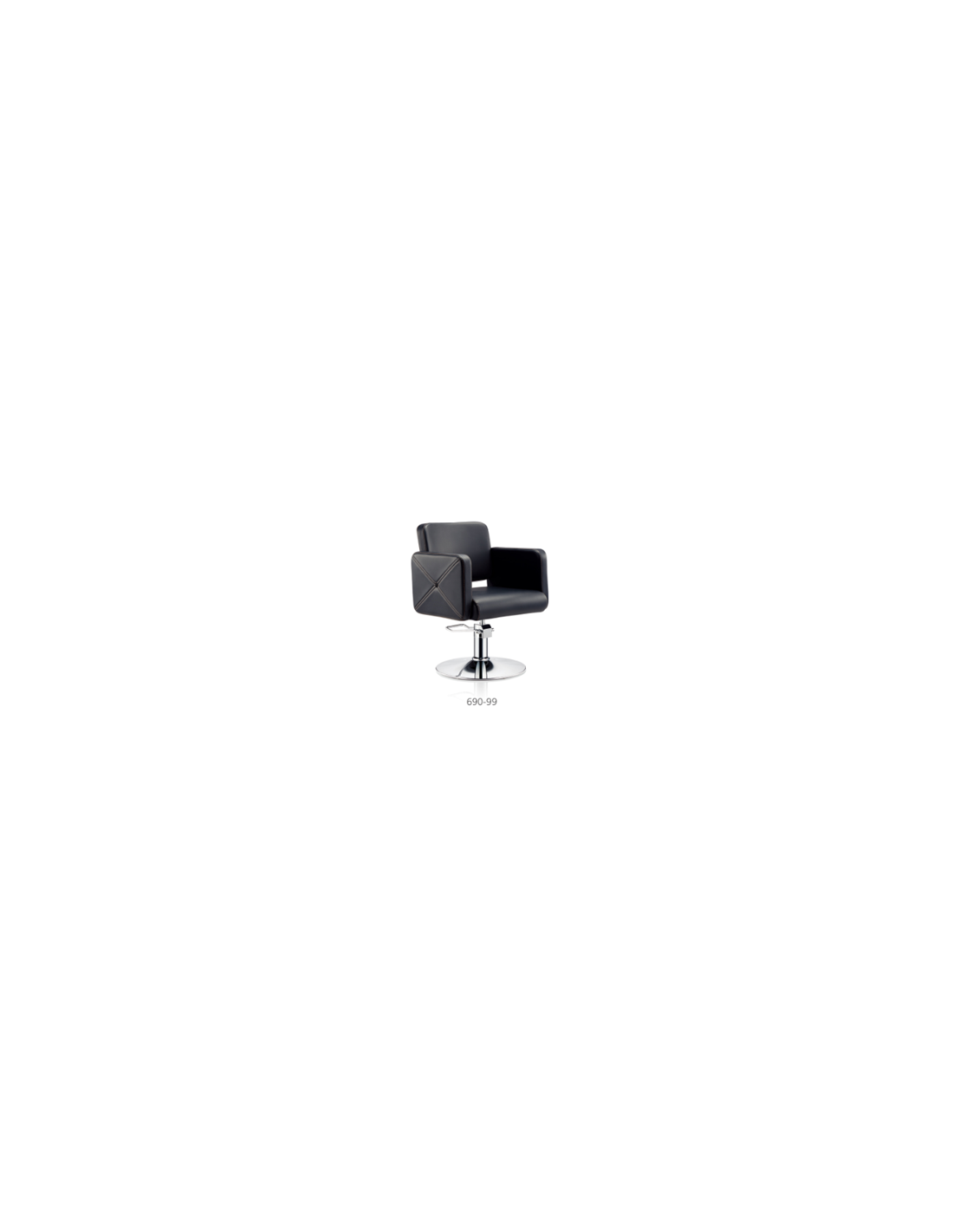 Brescia black hairdressing chair {attributes}