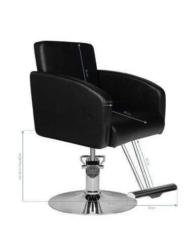 Poltrona stile trevise nera 