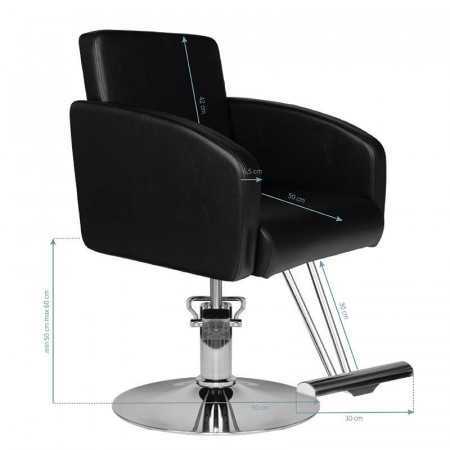 Zwarte trevis styling stoel 