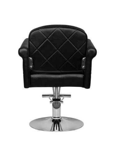 Foligno schwarzer Friseurstuhl {attributes}