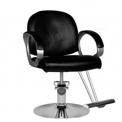 Black spezia hairdressing chair 