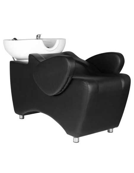 Black shampoo basin