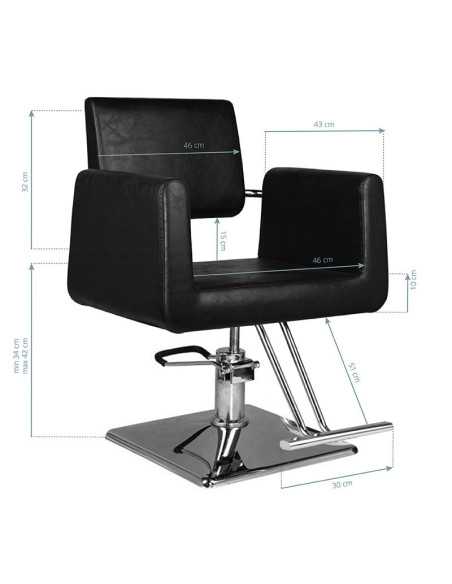 Sillón de estilo imperia negro 