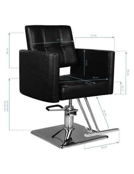 Fauteuil de coiffure noir 