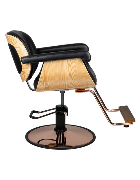 Fauteuil de coiffure venise noir 