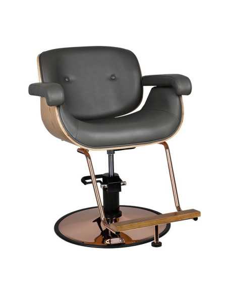Fauteuil de coiffure tuluza noir bois {attributes}