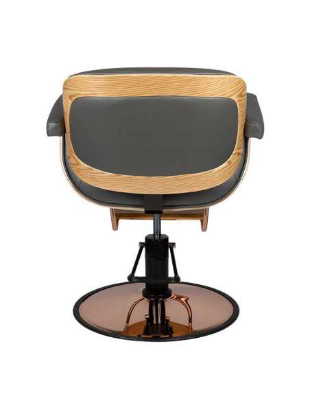 Fauteuil de coiffure tuluza noir bois {attributes}