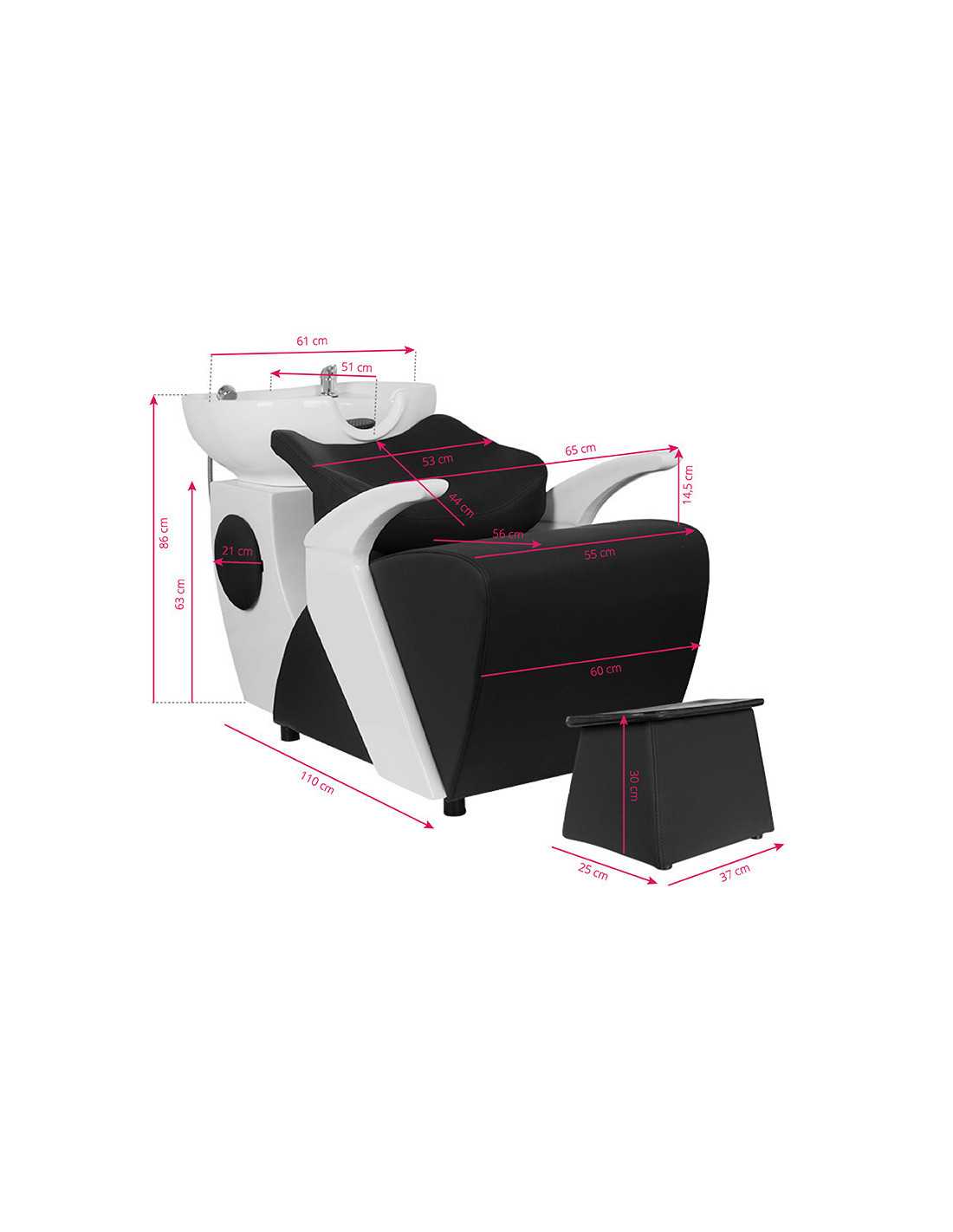 Gabbiano coiffure lavage C024 noir 