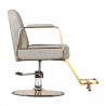 Gabbiano fotel fryzjerski Acri złoto - beżowy 