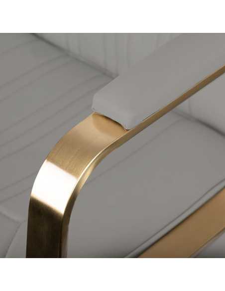 Gabbiano kappersstoel Acri goud - beige 