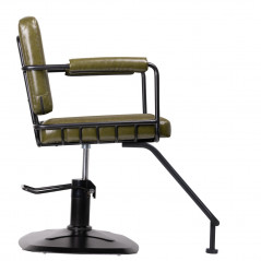 Gabbiano hairdressing chair Catania Loft green