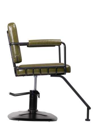 Sedia da parrucchiere Gabbiano Catania Loft verde 