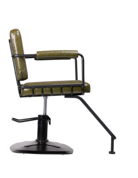 Gabbiano hairdressing chair Catania Loft green 