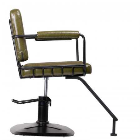Sedia da parrucchiere Gabbiano Catania Loft verde 