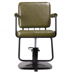 Gabbiano hairdressing chair Catania Loft green 