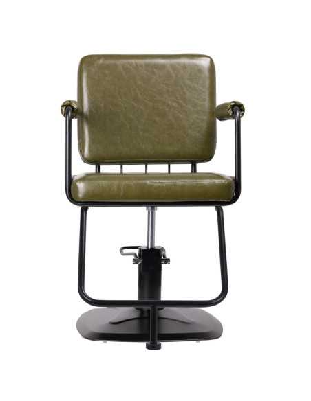 Gabbiano hairdressing chair Catania Loft green 