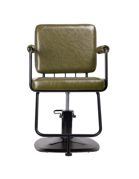 Gabbiano hairdressing chair Catania Loft green 