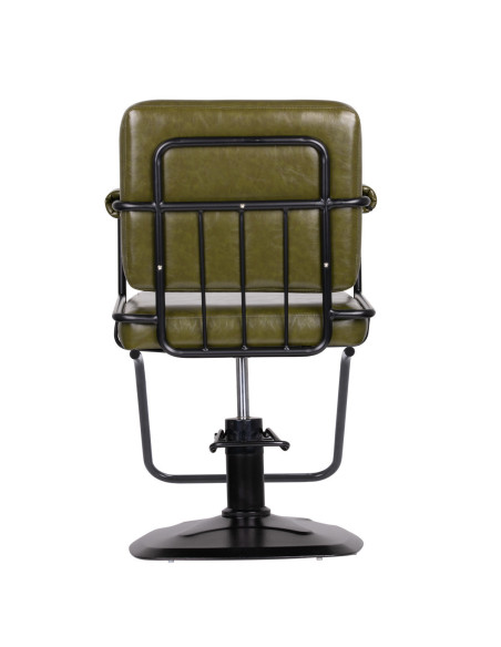 Gabbiano hairdressing chair Catania Loft green 