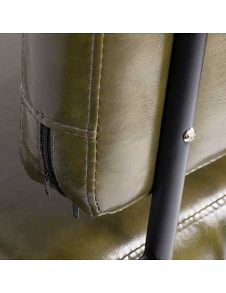 Gabbiano hairdressing chair Catania Loft green 