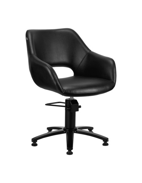 Fauteuil de coiffure Gabbiano Lima noir 